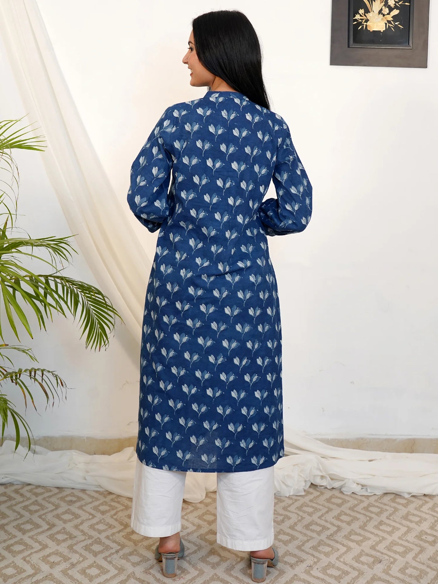 Blue Wings Gathered COTTON Kurta