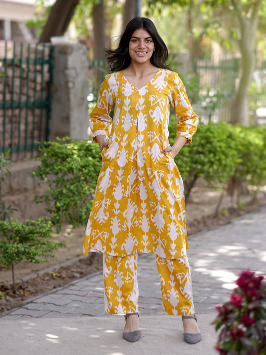 Citrus Garden Box Pleated Coord Set