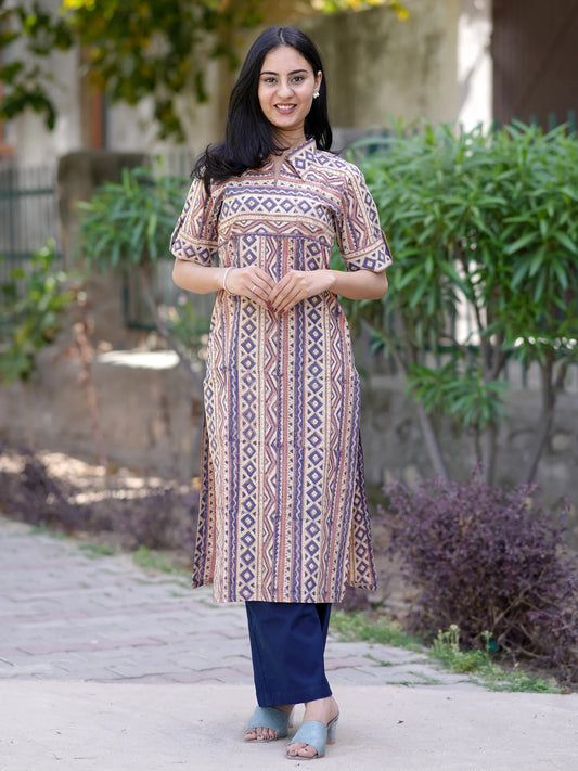 Rosewood Rhythm Shirt Collar Kurta