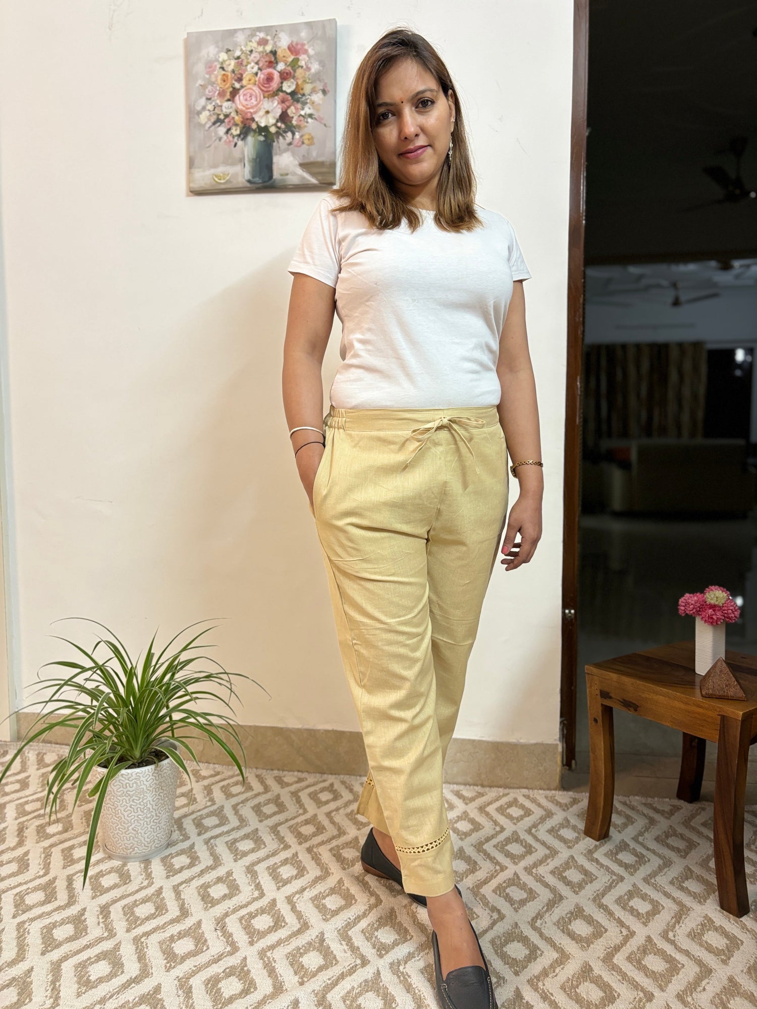 Cotton Straight pants | Palazzos