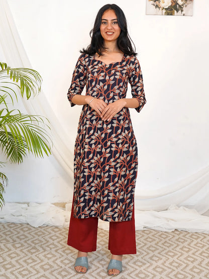 Ajrakh Blackwood Leaf COTTON Kurta