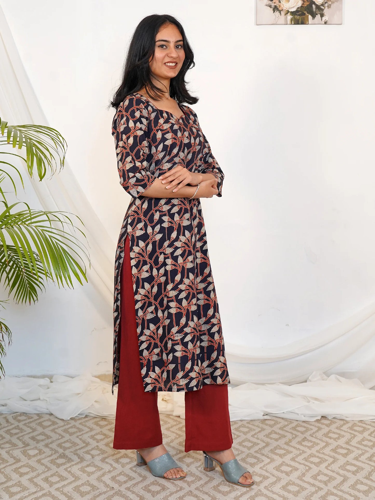Ajrakh Blackwood Leaf COTTON Kurta