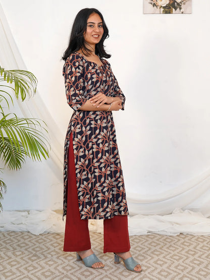 Ajrakh Blackwood Leaf COTTON Kurta