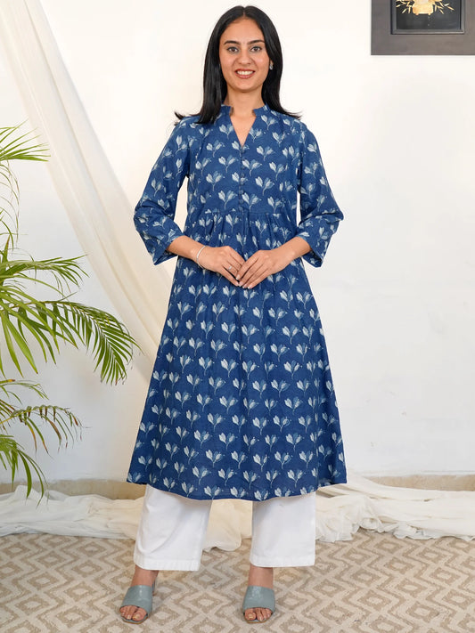 Blue Wings Gathered COTTON Kurta