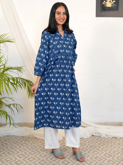 Blue Wings Gathered COTTON Kurta