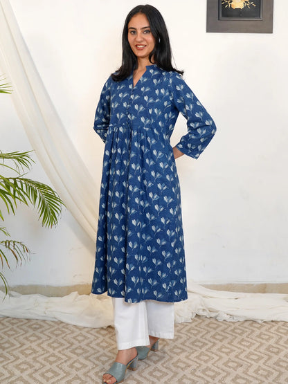 Blue Wings Gathered COTTON Kurta