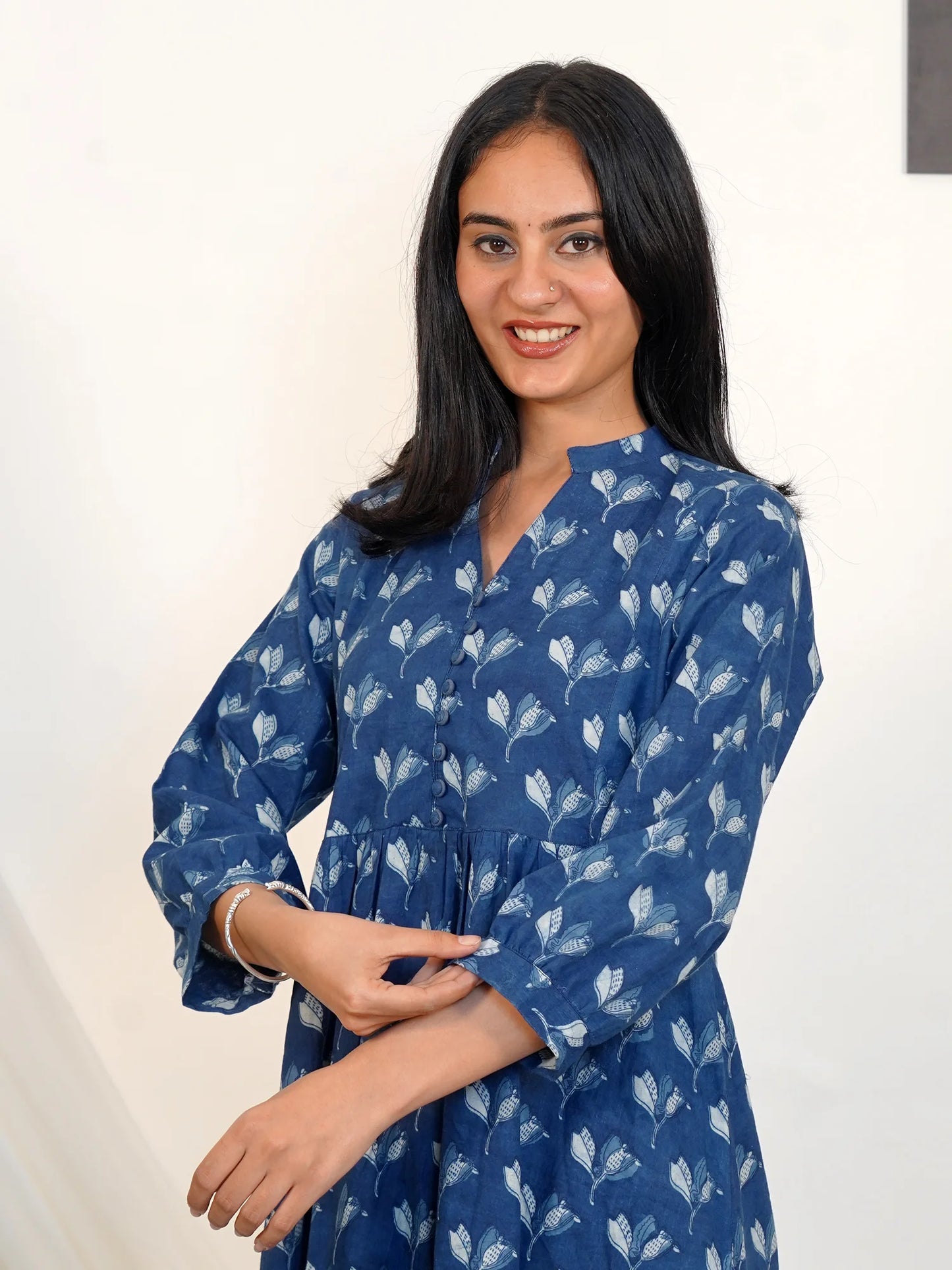 Blue Wings Gathered COTTON Kurta