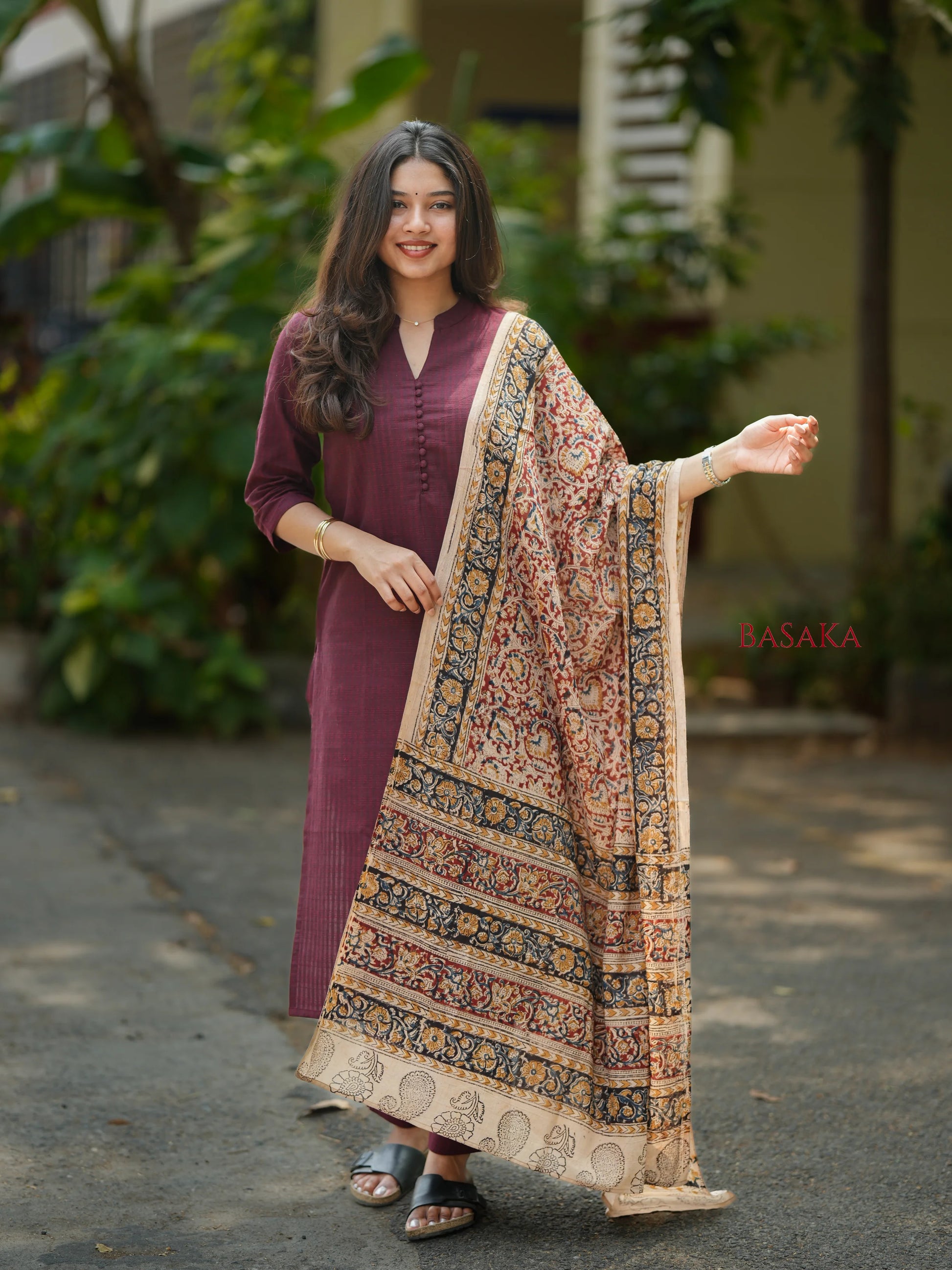 KALAMKARI SOUTH COTTON SUIT SET