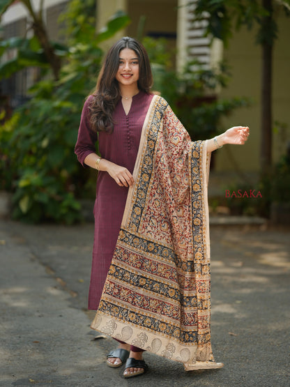KALAMKARI SOUTH COTTON SUIT SET