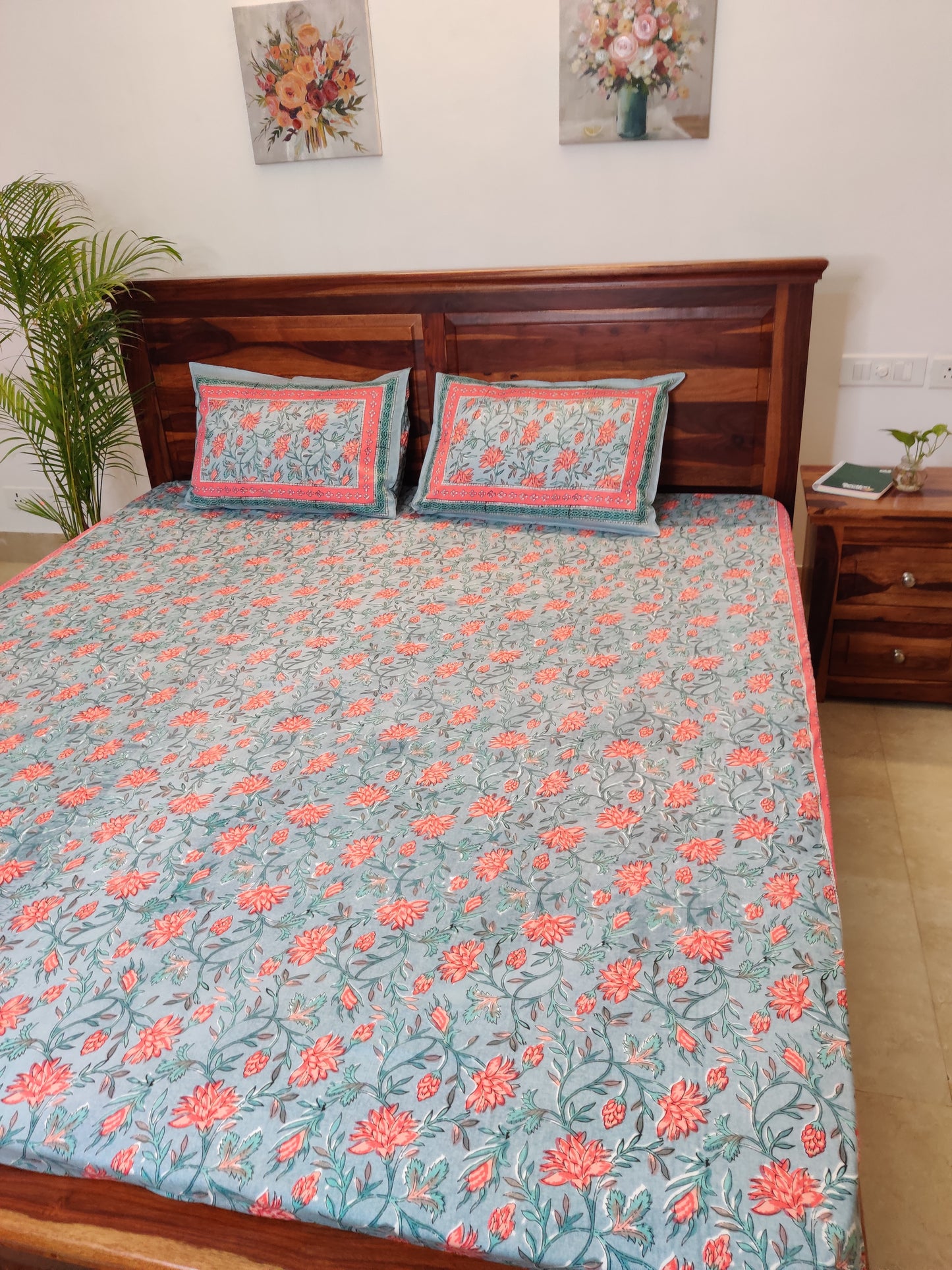 cotton bedsheet double bed