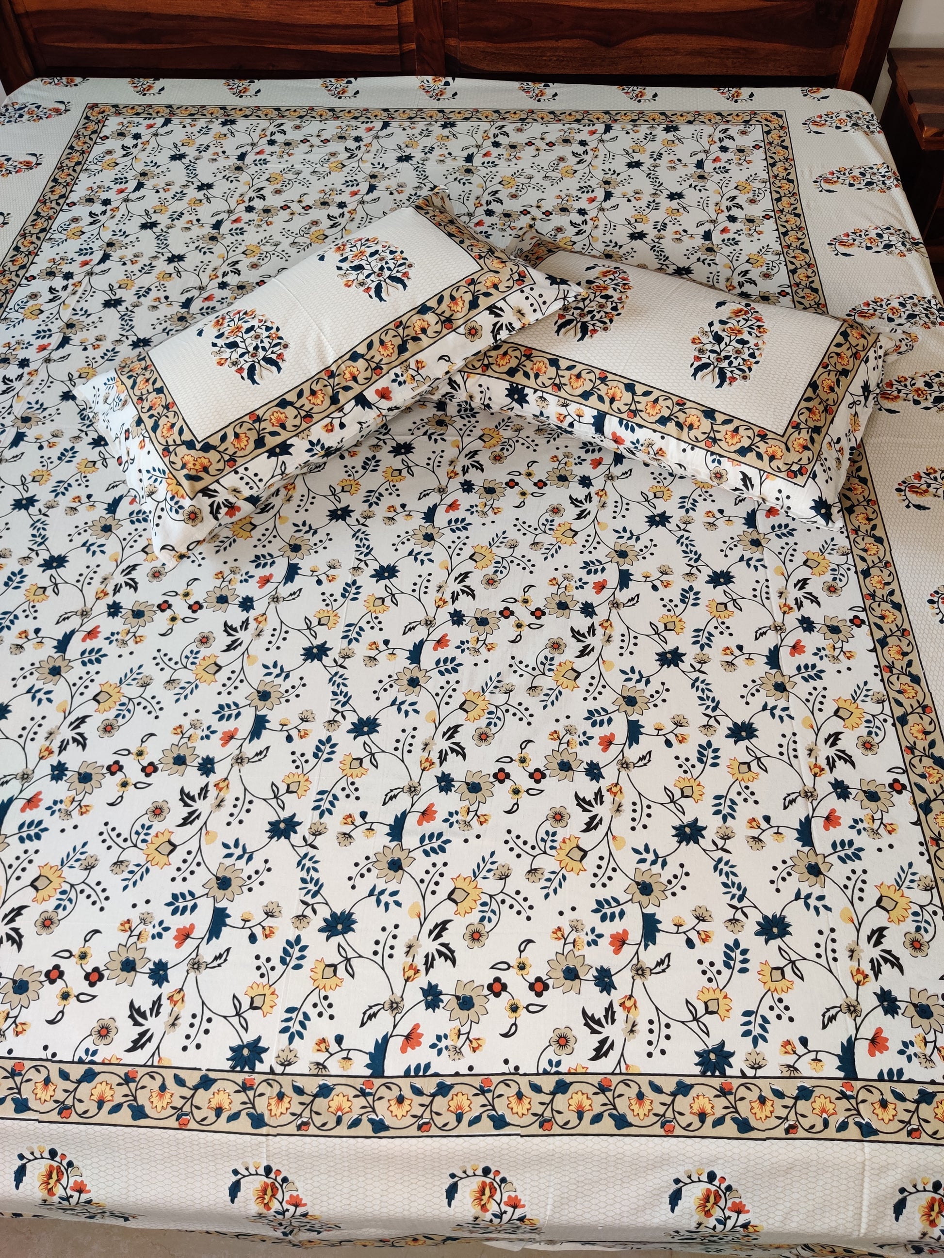 block print bedsheet