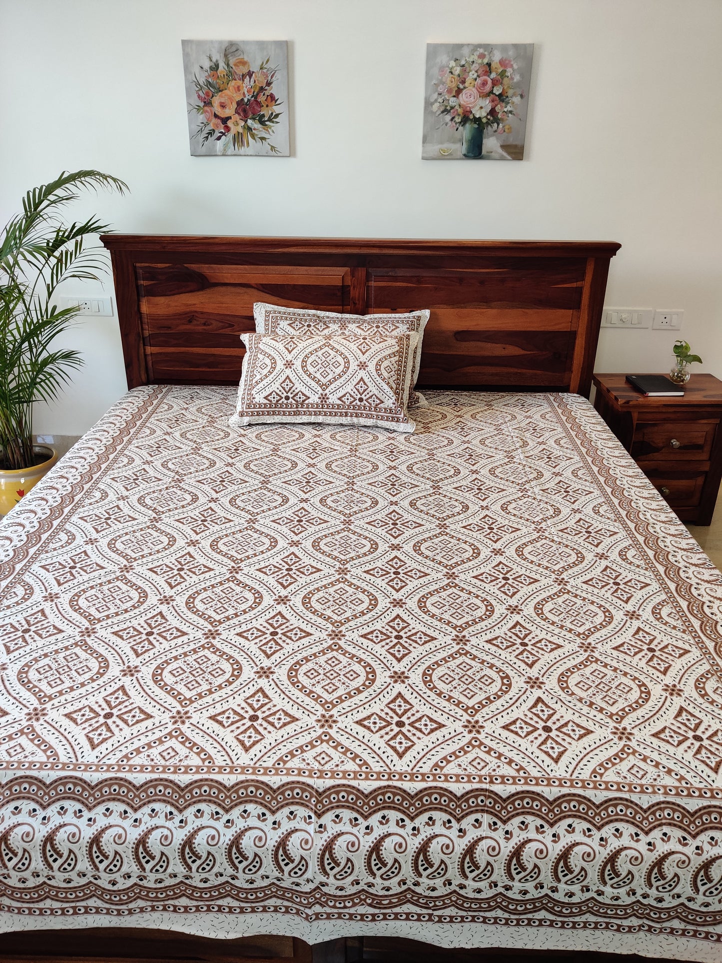 block print bedsheet