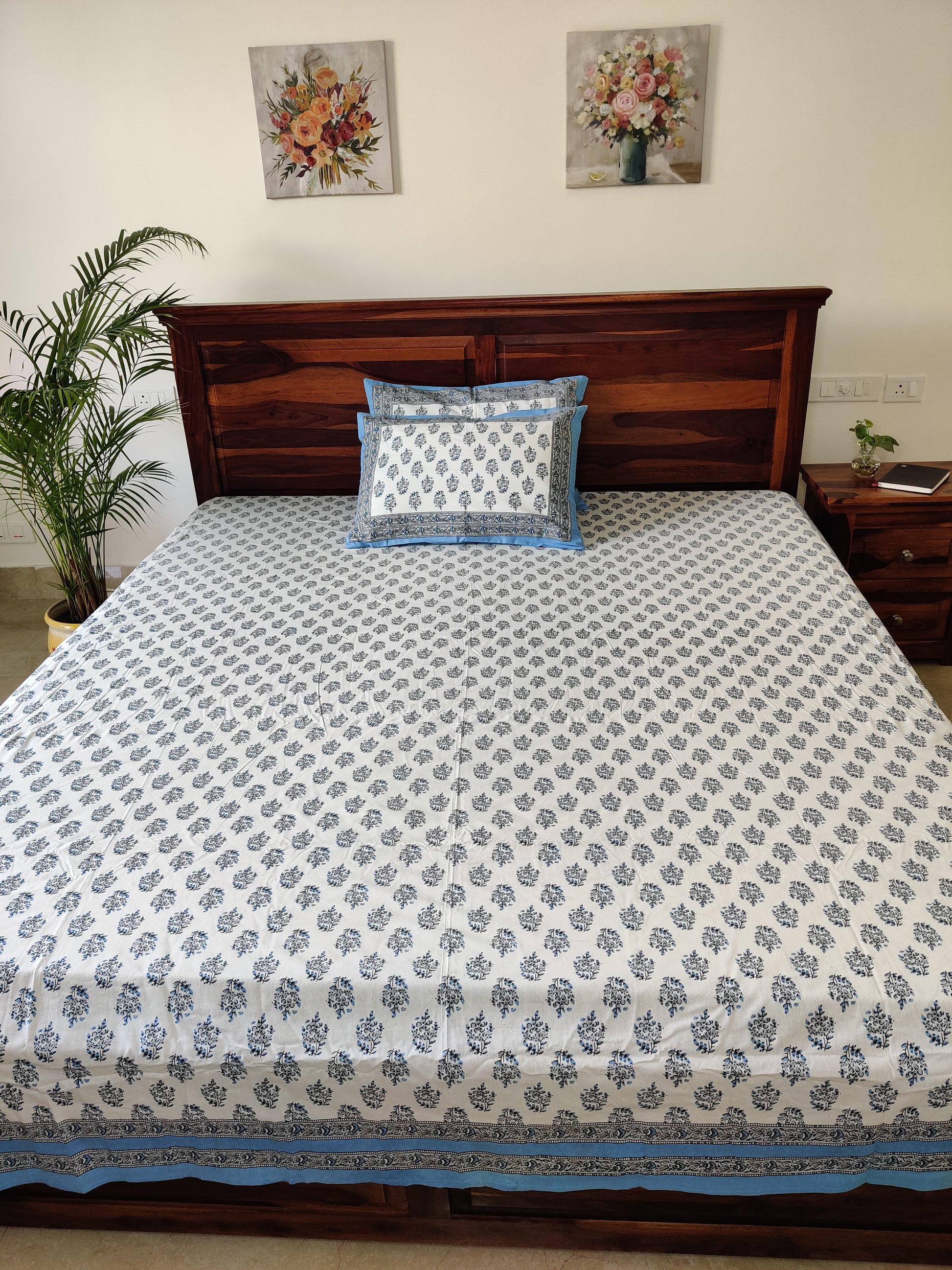 block print bedsheet