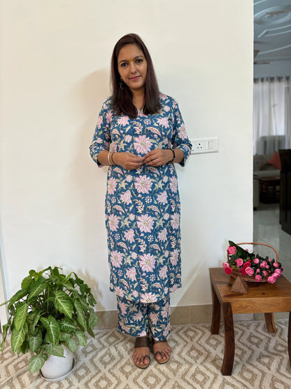 Honolulu Blue Floral Co-ord Set