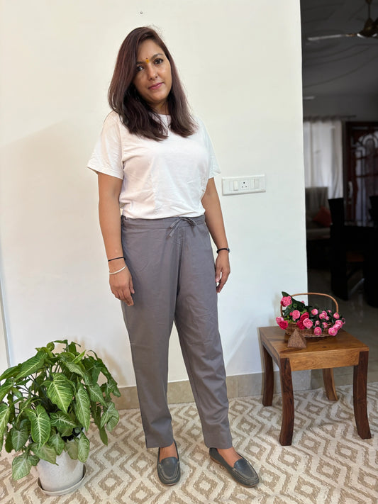 Grey Cotton Pant