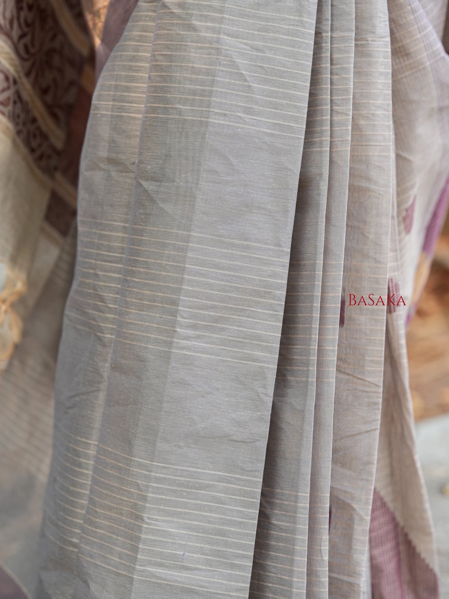 Lavender Blush Handloom COTTON Saree