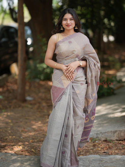 Lavender Blush Handloom COTTON Saree