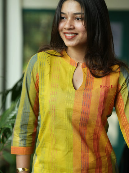 Rainbow Kanta Handloom South COTTON Kurta