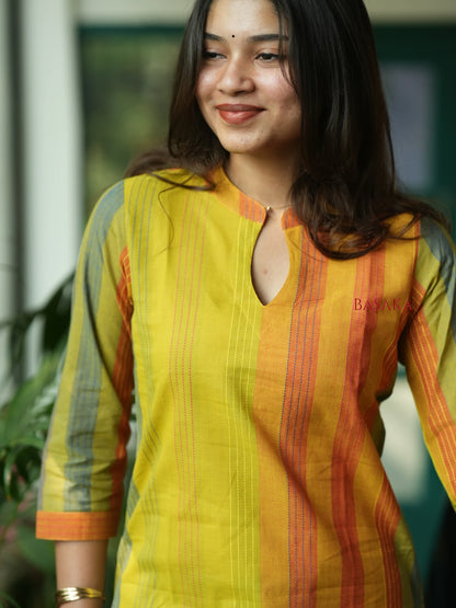 Rainbow Kanta Handloom South COTTON Kurta