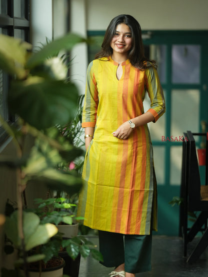 Rainbow Kanta Handloom South COTTON Kurta