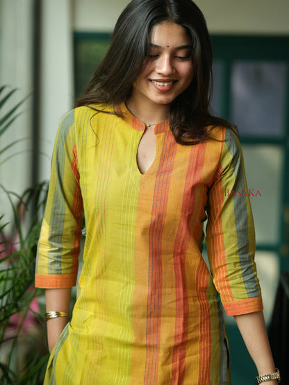Rainbow Kanta Handloom South COTTON Kurta