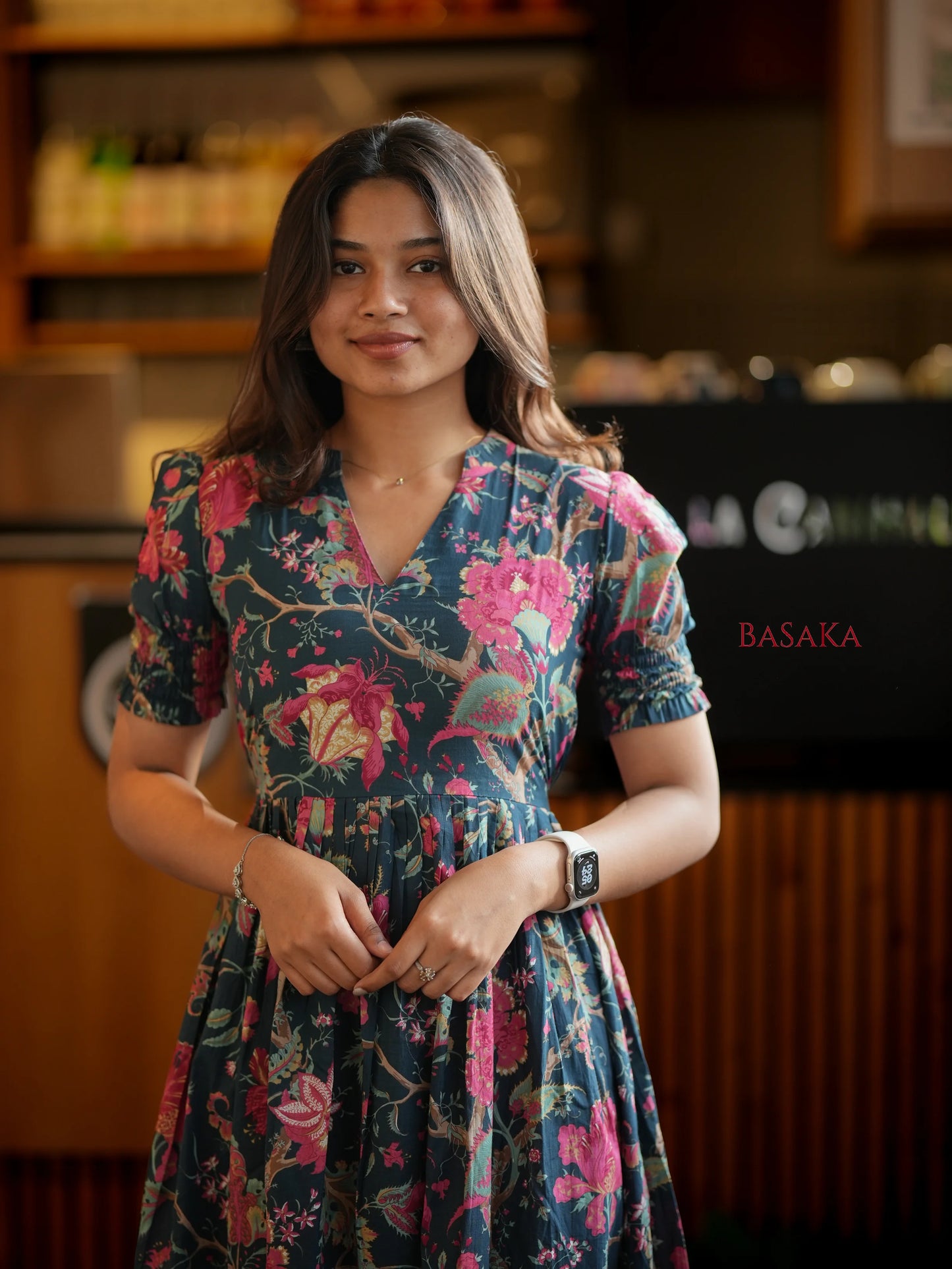 Navy Oasis COTTON Dress