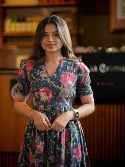 Navy Oasis COTTON Dress