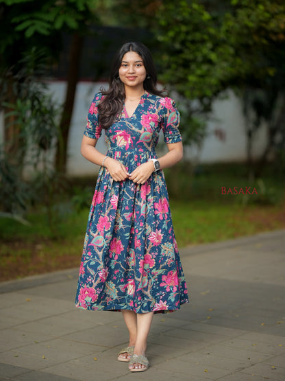 Navy Oasis COTTON Dress