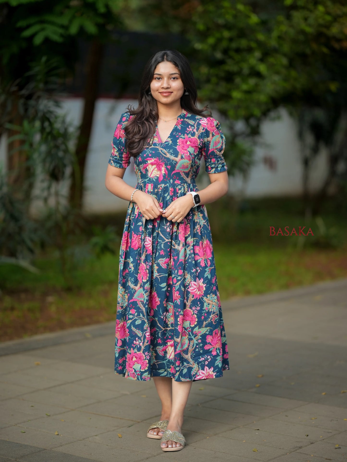 Navy Oasis COTTON Dress