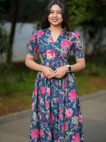 Navy Oasis COTTON Dress