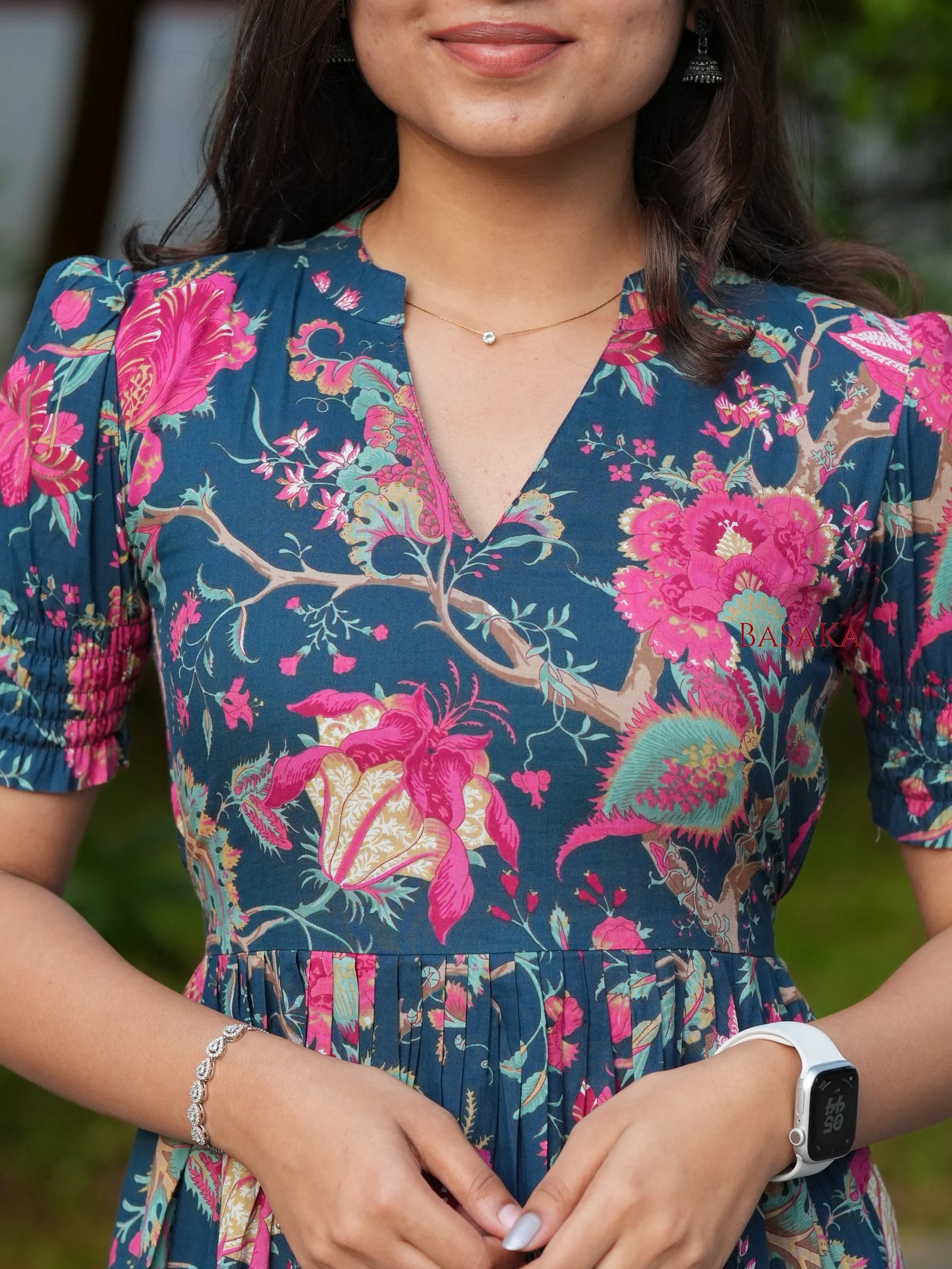 Navy Oasis COTTON Dress