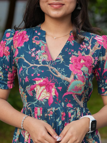 Navy Oasis COTTON Dress