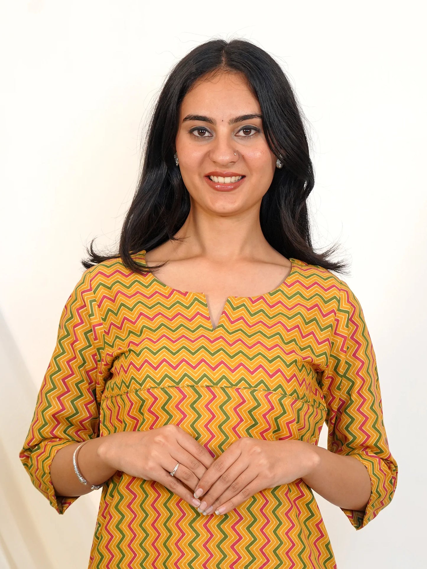 Sunray ZigZag Kurta Pant Set