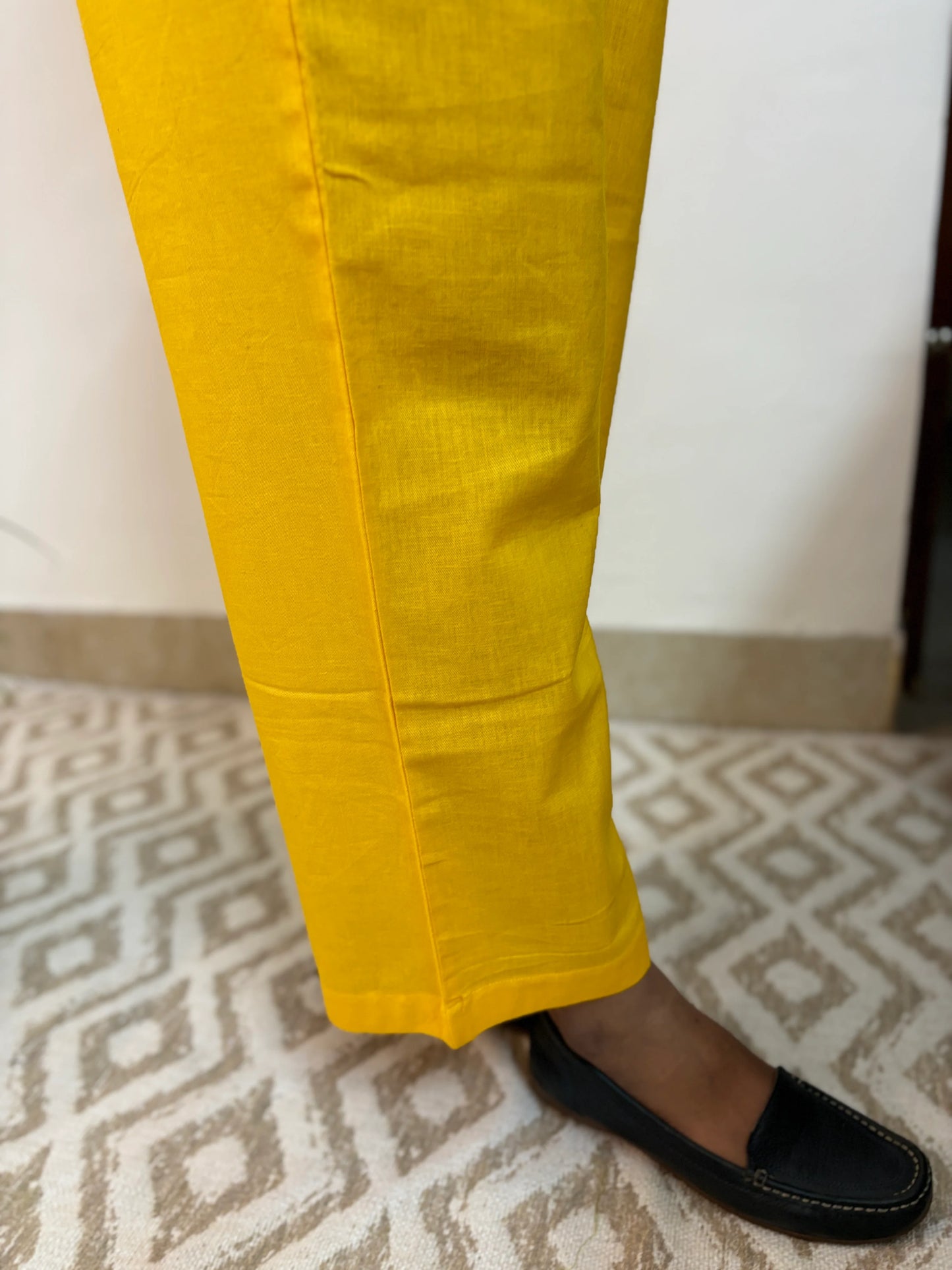 Yellow Cotton Palazzo